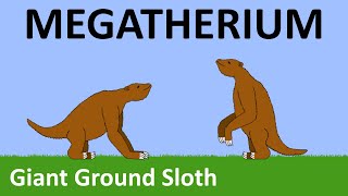 MEGATHERIUM Giant Ground Sloth  How did it walk  Size Comparison [upl. by Auginahs151]