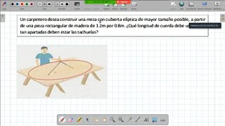 Aplicación de la ELIPSE  Ejemplo 2 MESA ELÍPTICA [upl. by Merissa]