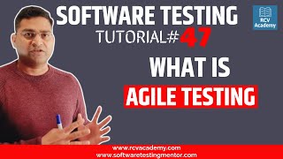 Software Testing Tutorial 47  What is Agile Testing [upl. by Knick]