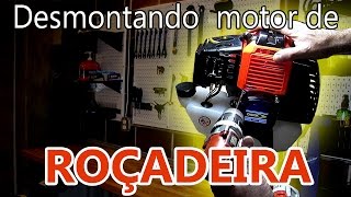 Como desmontar motor de roçadeira totalmente passo a passo [upl. by Godber]