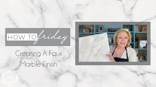 Creating Faux Marble With Paint  Amy Howard At Home [upl. by Olrac]