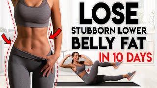 LOSE BELLY FAT in 10 Days lower belly  8 minute Home Workout [upl. by Valoniah]