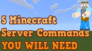 5 Commands YOU WILL NEED on your Minecraft Server [upl. by Eelah]