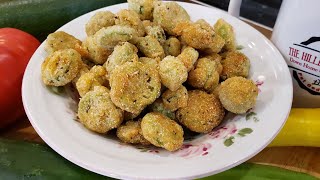 Fried Okra  Extra Crunchy  100 Year Old Recipe  The Hillbilly Kitchen [upl. by Clite]