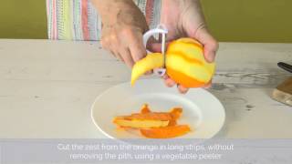 How to make orange zest [upl. by Naggem816]