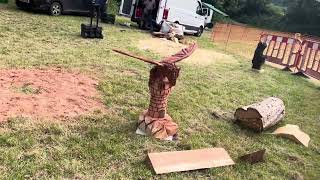 A fabulous range of wooden sculpture at Caerleon festival 2024 [upl. by Akeyla]