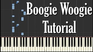 Boogie Woogie Blues Piano Tutorial  FREE SHEET MUSIC [upl. by Latrina42]