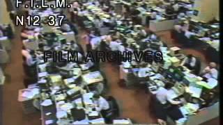 1987 Stock Market Crash stock footage  archival footage [upl. by Eiluj422]