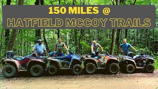 Hatfield McCoy Trails  150 Miles on ATVs  Indian Ridge Pocahontas Pinnacle Creek [upl. by Nuahsel]