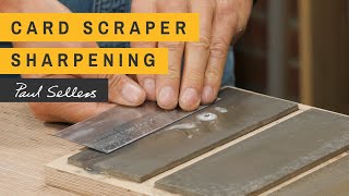 Card Scraper Sharpening  Paul Sellers [upl. by Shanly254]