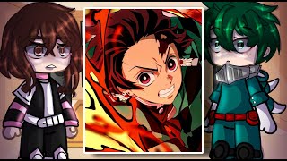 MHA React To Demon Slayer  Gacha Club [upl. by Gilcrest]