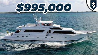 WALK THROUGH OF 995000 BROWARD YACHT quotISLAND TIME  PERFECT FOR THE BAHAMAS [upl. by Roth]