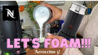 How To Foam Milk With Aeroccino 3 Make Coffee With Foam Tips amp Tricks  Easy Foamed Latte Recipe [upl. by Berger]