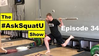 How to Perform A Bulgarian Split Squat AskSquatU Show Ep 34 [upl. by Sirromaj]