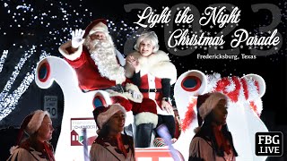 Light the Night Christmas Parade  Fredericksburg TX  2023 [upl. by Ykcul]