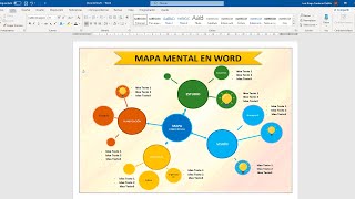 Como hacer un MAPA MENTAL en WORD [upl. by Letch876]