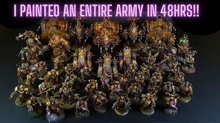 I painted an ENTIRE WARHAMMER ARMY in 48hrs [upl. by Keithley]