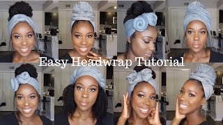 EASY HEADWRAP TUTORIAL How to 6 Styles  TheLifestyleLuxe [upl. by Astrea]