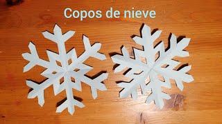 Copos de nieve de papel paso a paso [upl. by Nalehp42]