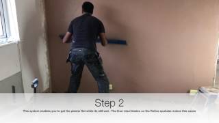 Plastering  Skimming one coat sponge [upl. by Latrina]