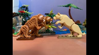 LEGO SaberToothed Tigers vs American Lion [upl. by Nguyen753]