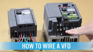 How to wire a VFD  variable frequency drive [upl. by Haleak]