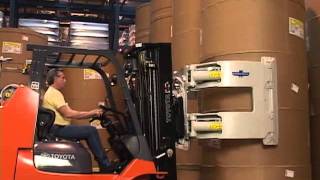 Cascade Paper Roll Clamps  Lift Truck Roll Handling [upl. by Chasse]