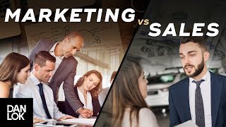 The Difference Between Marketing vs Sales  Dan Lok [upl. by Arratoon]