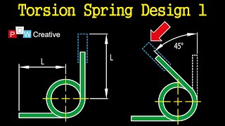 Torsion Spring Design 1 [upl. by Attey687]