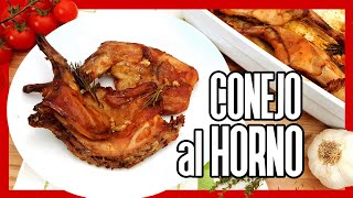 😋 Cómo Hacer CONEJO AL HORNO ► Receta de CONEJO ASADO Jugoso [upl. by Ellerey]