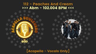 112  Peaches And Cream  Acapella  Vocals Only  102004 BPM Abm  by EC13 [upl. by Ikcim508]