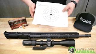 BCA 308 Complete Upper Assembly Review and Accuracy Test [upl. by Leahcam]