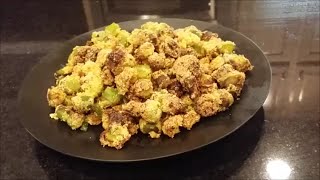 Fried Okra Crispy Crunchy Southern Style [upl. by Arabel]