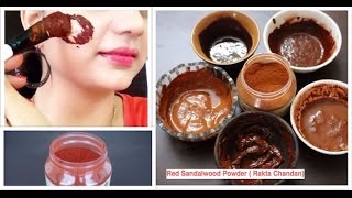 Top 5 Magical Beauty Uses of Red Sandalwood Powder Rakta Chandan  Review [upl. by Yelnik]