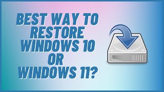 How to Restore Windows 11 [upl. by Iphigeniah]