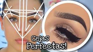 CEJAS PERFECTAS DISEÑO DEPILACION Y MAQUILLAJE  PARA TODA FORMA DE ROSTRO [upl. by Dogs]