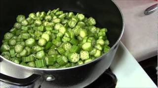 Fried Okra [upl. by Ahsinert]