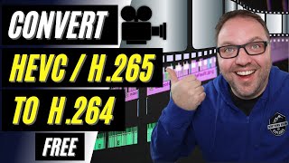 🎥 How to Convert HEVC H265 to H264  Free  HandBrake [upl. by Yenhoj]