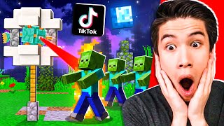 10 Viral TIK TOK MINECRAFT HACKS That ACTUALLY WORK [upl. by Karub357]