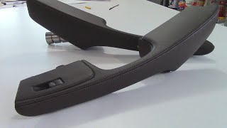 Armrest in Leather Jaguar XType  Car Upholstery [upl. by Kaenel]