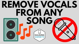 How to Remove Vocals from a Song for FREE  PC iPhone Android Mac [upl. by Hluchy]