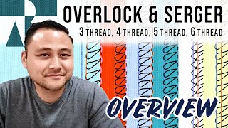 Different types of overlocks  sergers amp stitches Merrow 3 Thread 4 Thread 5 Thread 6 Thread [upl. by Gentilis797]