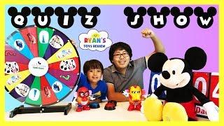 DISNEY QUIZ CHALLENGE with Disney Pixar Cars and Mickey Mouse Toys [upl. by Urbanus]