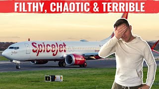 Review SPICEJET 737  FILTHY CHAOTIC TERRIBLE [upl. by Damalis]