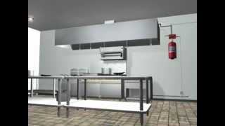 Kitchen Knight II Fire Supression System from PyroChem [upl. by Rosco983]