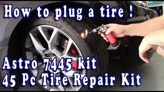 How to plug or replug a tire [upl. by Suaeddaht522]