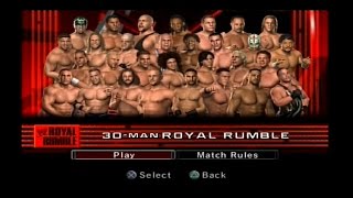 WWE SmackDown VS Raw 2006  30  Man Royal Rumble [upl. by Arsuy]