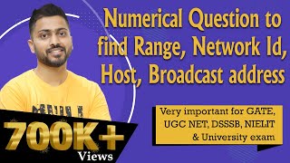 Lec45 Find Range Network Id Host Broadcast address with Numerical Examples in Hindi [upl. by Ramgad]