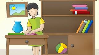 Cleanup song quot¡A limpiarquot  Calico Spanish Songs for Kids [upl. by Schweiker511]