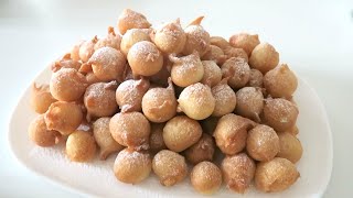 FRITTELLE SOFFICI DI CARNEVALE AL CUCCHIAIO SUBITO PRONTE RICETTA FACILE E VELOCE [upl. by Avictor]